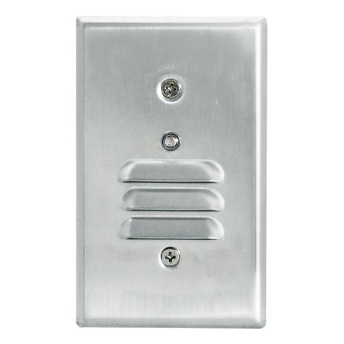 ELCO Lighting ELST67N Mini Photocell LED Step Light with Angled Louver 0.75W 3000K 50 lm 120V Nickel Finish | BuyRite Electric