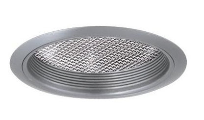 ELCO Lighting EL742N 7 Inch CFL Horizontal Baffle with Regressed Albalite Lens Nickel Finish 18W