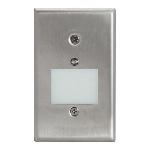 ELCO Lighting ELST69N Mini Photocell LED Step Light with Frosted Acrylic Lens 0.75W 3000K 50 lm 120V Nickel Finish | BuyRite Electric