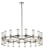 Alora Lighting CH309036PNCG Revolve 36 Light 47 inch Chandelier Ceiling Light Nickel Finish