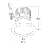 ELCO Lighting E410L1230W 4 Inch Reflector LED Light Engine Trims White Finish 3000K 1250 Lumens