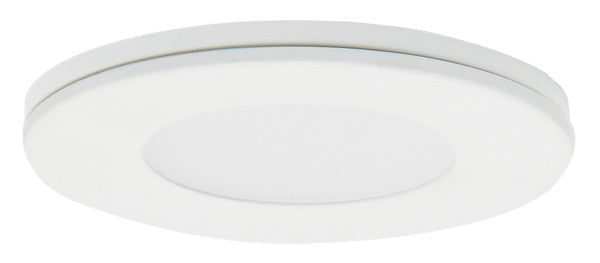 ELCO Lighting E261W Undercabinet Pucks, Sedum Mini Super Slim Round LED Puck Light 2.2W 3000K 170 lm 12V White Finish