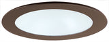 ELCO Lighting EL512SH 5 Inch Shower Trim with Albalite Lens White Finish