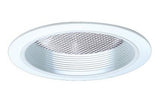 ELCO Lighting EL743B 7 Inch CFL Horizontal Reflector with Regressed Prismatic Lens and Baffle 42W Black with White Ring