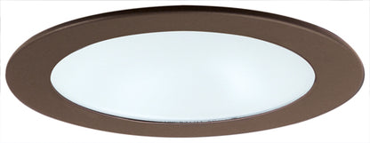 ELCO Lighting EL512CP 5 Inch Shower Trim with Albalite Lens Copper Finish