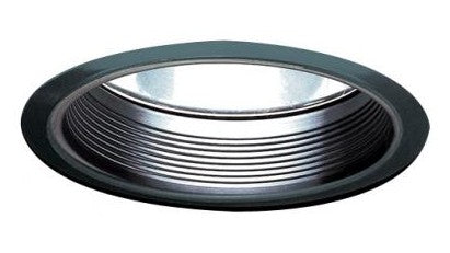 ELCO Lighting EL731B 7 Inch CFL Horizontal Reflector with Baffle 42W Black with White Ring Finish