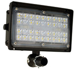 ELCO Lighting EFL2750S Knuckle Mount LED Floodlights 27W 5000K 3600 lm 120/277V Dark Bronze Finish