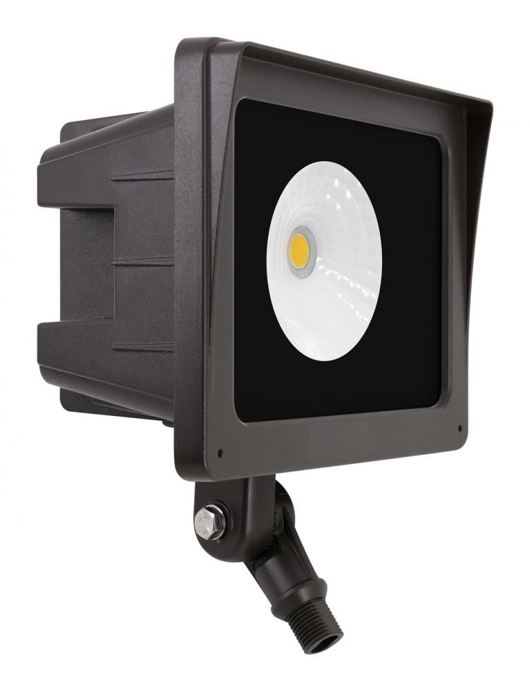 ELCO Lighting EFL45M40FL Medium LED Floodlight 45W 4000K 5300 lm 120/277V Medium Flood Dark Bronze Finish | BuyRite Electric