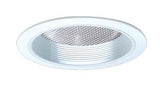 ELCO Lighting EL842W 8 Inch CFL Horizontal Regressed Prismatic Lens and Baffle 42W White Finish
