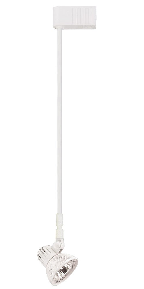 ELCO Lighting ET534-12W Electronic Low Voltage Clasp Accent Light with Stem Extension Track Fixture 12" Extension 50W 12V White Finish