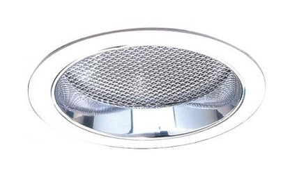 ELCO Lighting EL882C 8 Inch CFL Horizontal Reflector with Regressed Prismatic Lens (2) 42W Clear with White Ring Finish