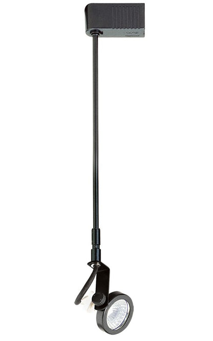 ELCO Lighting ET526-24B Electronic Low Voltage Gimbal Ring Accent Light with Stem Extension Track Fixture 24 inch Extension 50W 12V Black Finish