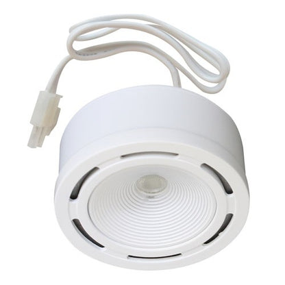 ELCO Lighting E348W Xyris Mini LED Baffle Puck Light Kit 9W 3000K 540 lm 120V White Finish
