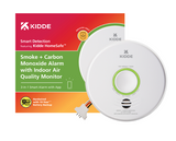 Kidde P4010ACSCOAQ-WF Hardwired Intelligent Wireless Smoke + Carbon Monoxide Smart Alarm with Indoor Air Quality Monitor