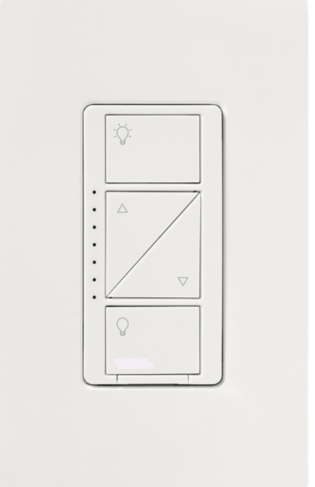 Diode LED PD-5NE-WH Caseta Wirelss Smart Lighting Wall Dimmer Switch, Wattage 500W, White Finish