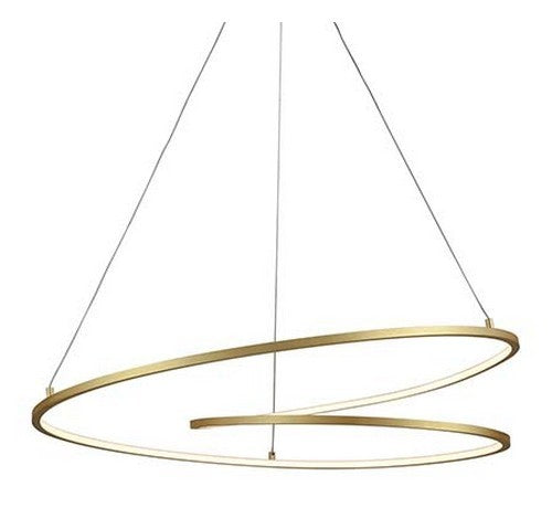 Kuzco Lighting PD11132-XX Twist LED Antique Brass Pendant Light 120V - BuyRite Electric