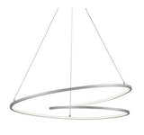 Kuzco Lighting PD11132-AS LED Twist Pendant Light 120V Antique Silver Finish