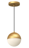 Kuzco Lighting PD11706-BG 6 inch Monae Modern LED Pendant Light, Brushed Gold Finish