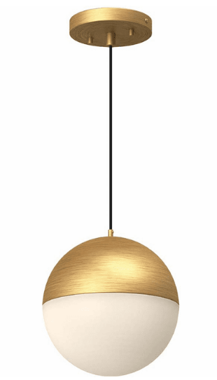Kuzco Lighting PD11708-BG 8 inch Monae Modern LED Pendant Drop Ceiling Light, Brushed Gold Finish
