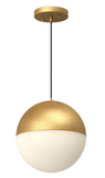 Kuzco Lighting PD11710-BG 10 inch Monae Modern LED Pendant Drop Ceiling Light, Brushed Gold Finish