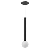 Kuzco Lighting PD15518-BK LED Elixir 18 Inch 7W Pendant Ceiling Light Black Finish