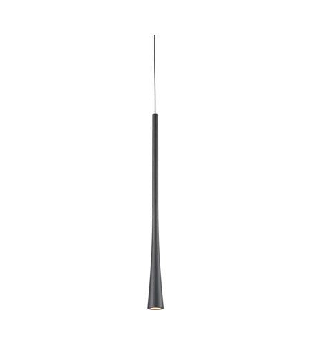 Kuzco Lighting PD15816-BK LED 16 Inch Taper Pendant Ceiling Light Black Finish