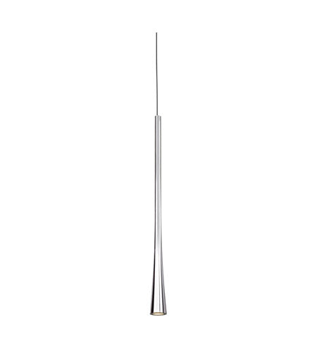 Kuzco Lighting PD15816-CH LED 16 Inch Taper Pendant Ceiling Light Chrome Finish