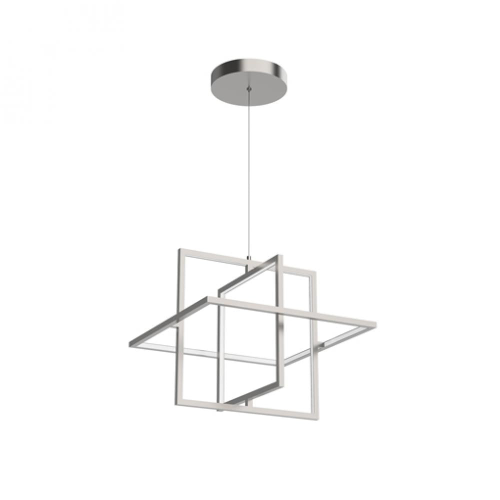 Kuzco Lighting PD16320-BN LED Mondrian 19.38 Inch Pendant Ceiling Light Brushed Nickel Finish