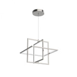 Kuzco Lighting PD16320-BN LED Mondrian 19.38 Inch Pendant Ceiling Light Brushed Nickel Finish