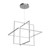 Kuzco Lighting PD16328-BN LED Mondrian 28 Inch Pendant Ceiling Light Brushed Nickel Finish