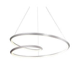 Kuzco Lighting PD22339-BN LED Ampersand Pendant Ceiling Light 120V Brushed Nickel Finish