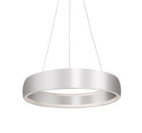 Kuzco Lighting PD22723-BS LED Halo Circular Pendant Light 120V Brushed Silver Finish