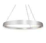 Kuzco Lighting PD22753-BS LED Halo Circular Pendant Light 120V Brushed Silver Finish