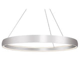 Kuzco Lighting PD22772-BS LED Halo Circular Pendant Light 120V Brushed Silver Finish