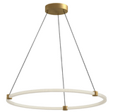 Kuzco Lighting PD24732-BG 32  inch Bruni Modern LED Pendant Drop Ceiling Light, Brushed Gold Finish