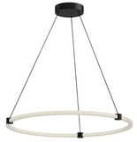 Kuzco Lighting PD24732-BK 32  inch Bruni Modern LED Pendant Drop Ceiling Light, Black Finish