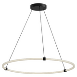 Kuzco Lighting PD24748-BK 40 inch Bruni Modern LED Pendant Drop Ceiling Light, Black Finish