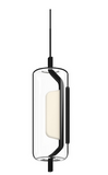 Kuzco Lighting PD28515-BK 5 inch Hilo Modern LED Pendant Drop Ceiling Light, Black Finish