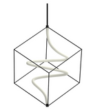 Kuzco Lighting PD29226-BK 26 inch Script Modern LED Pendant Ceiling Light, Black Finish