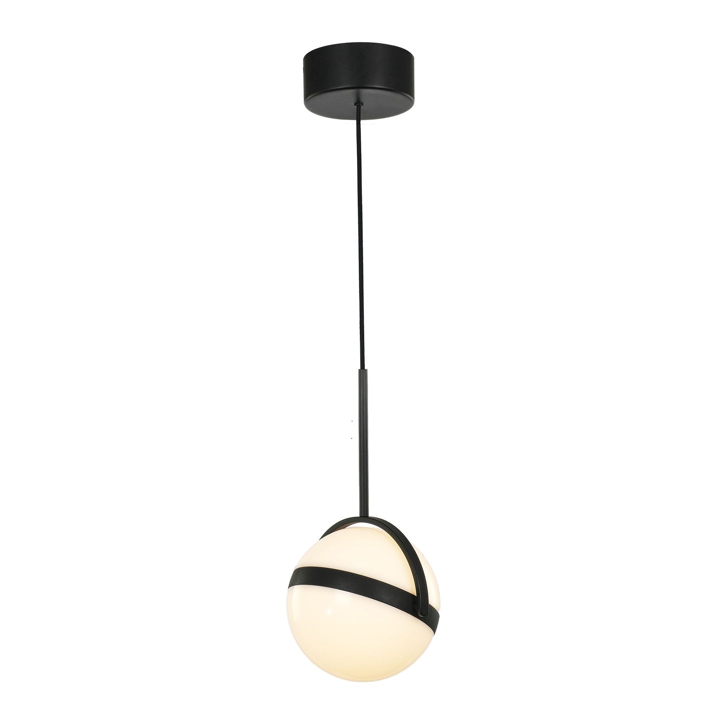 Alora Lighting PD301001MB Globo LED Pendant Ceiling Light Matte Black Finish