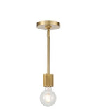 Alora Lighting PD307001VB LED Hexa 1 Light Mini Pendant Ceiling Light in Vintage Brass Finish