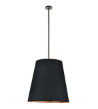 Alora Lighting PD311025UBBG Calor 3 Light 25 inch Bronze/Black/Gold Pendant Ceiling Light