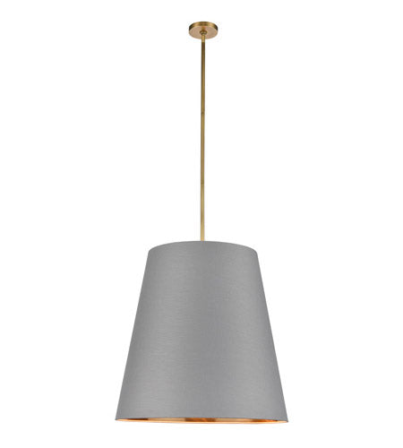 Alora Lighting PD311025VBGG Calor 3 Light 25 inch Brass/Gray/Gold Pendant Ceiling Light