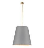 Alora Lighting PD311025VBGG Calor 3 Light 25 inch Brass/Gray/Gold Pendant Ceiling Light