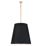 Alora Lighting PD311030VBBG Calor 3 Light 30 inch Brass/Black/Gold Pendant Ceiling Light