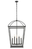 Alora Lighting PD312224UB LED Manor 8 Light 24 inch Pendant Ceiling Light in Urban Bronze Finish