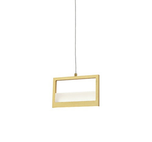 Kuzco Lighting PD31408-XX Ratio Rectangular Border LED Brushed Brass Pendant Light 120V - BuyRite Electric