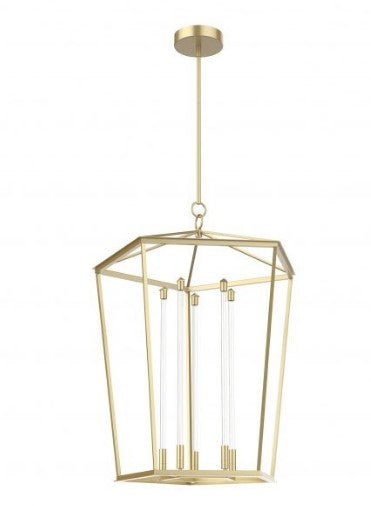 Alora Lighting PD317129NB LED Delphine 30W Pendant Ceiling Light in Natural Brass Finish