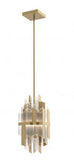 Alora Lighting PD318012TG LED Rowland 89W Pendant Ceiling Light in Titanium Gold Finish