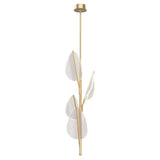 Alora Lighting PD321104NB Flora LED Mini Pendant Ceiling Light Brass Finish